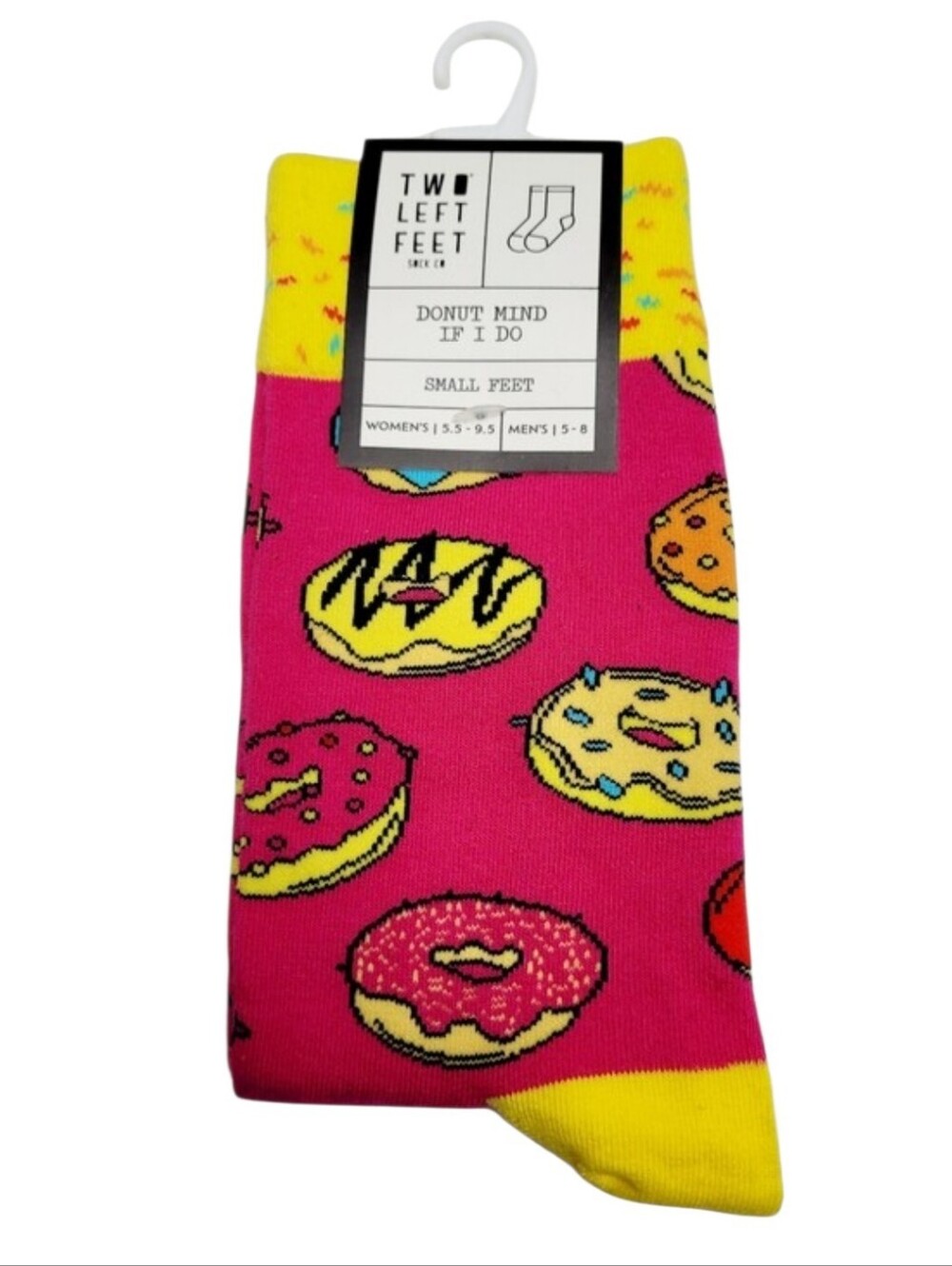 Two Left Feet Sock Co. "Donut Mind If I Do" Socks
